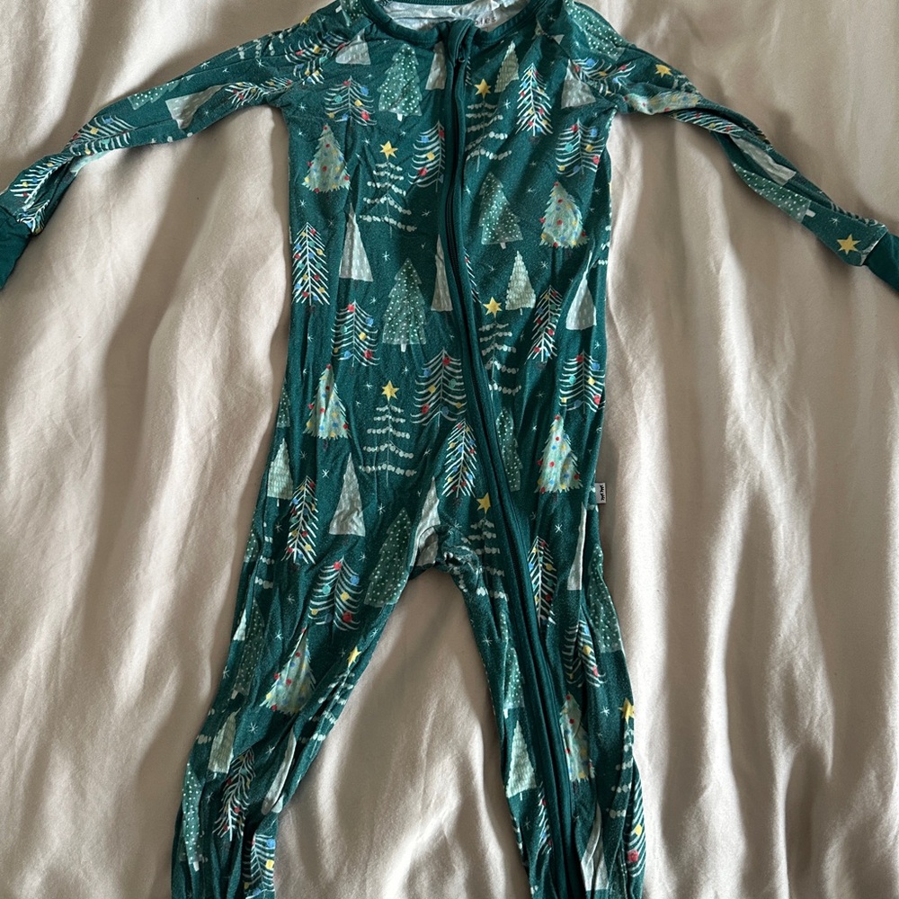 Little Sleepies Christmas Footie Pajamas 18-24 months